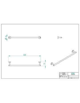 Πετσετοθήκη 60 cm | Verdi Omicron