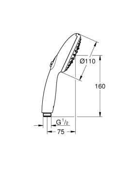 Τηλέφωνο Ντους 3 Λειτουργιών | Grohe Tempesta 110