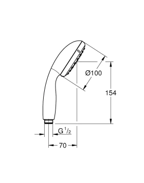 Τηλέφωνο Ντους | Grohe Tempesta 100